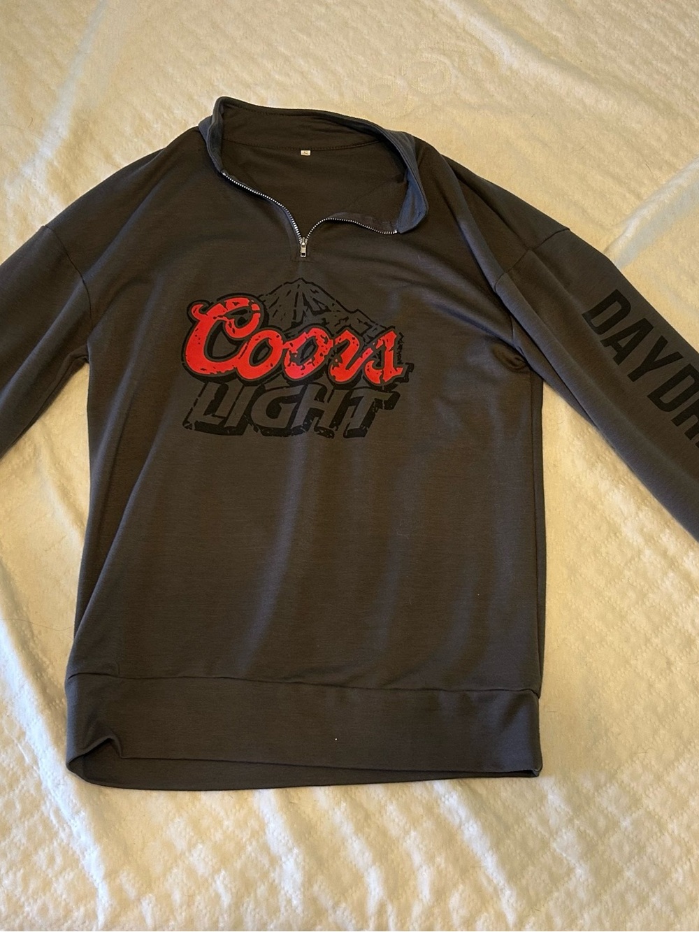 Men's Charcoal Quarter-Zip Pullover Sweatshirt